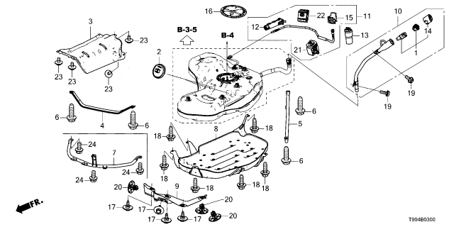 2025 Honda Pilot SLEEVE, VAPOR RETURN Diagram for 17657TYAA01