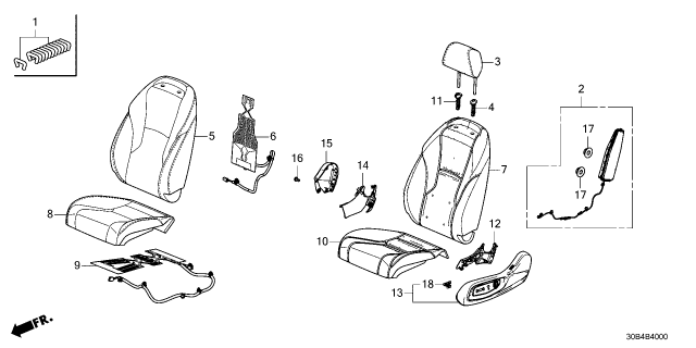2025 Honda Accord Hybrid TRIM COVER L*NH900L* Diagram for 8153130AA51ZA