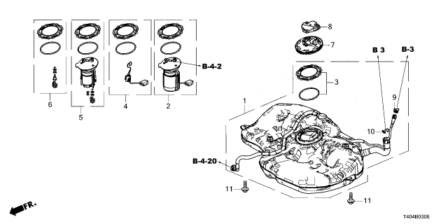 2024 Honda Civic MOD SET, FUEL PUMP Diagram for 17045T60A00