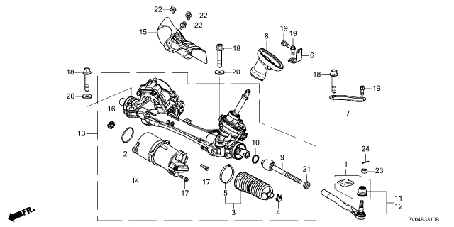 2023 Honda HR-V G/BOX ASSY-, EPS Diagram for 536203W0A23