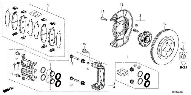 2024 Honda Pilot BOLT (14X37) Diagram for 90107T90A00