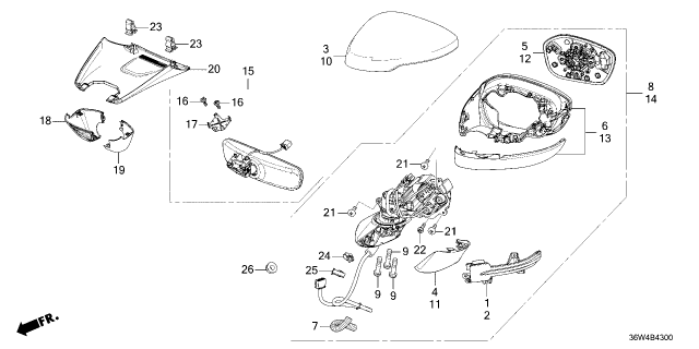 2026 Honda Prelude CAP, R- SKULL *R513* Diagram for 76201T20A31ZA