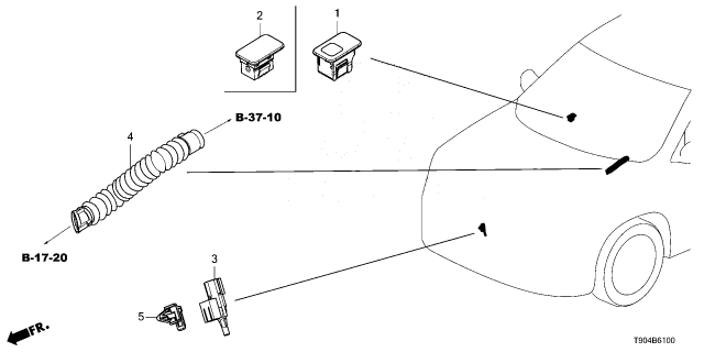2023 Honda Pilot HOSE, ASPIRATOR Diagram for 80533T90A00