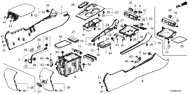 2023 Honda Civic PNL (1USB) *NH900L* Diagram for 83427T20A01ZA