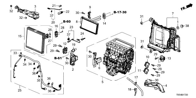 2025 Honda CR-V GUIDE, DRAIN TUBE Diagram for 80381TMET01