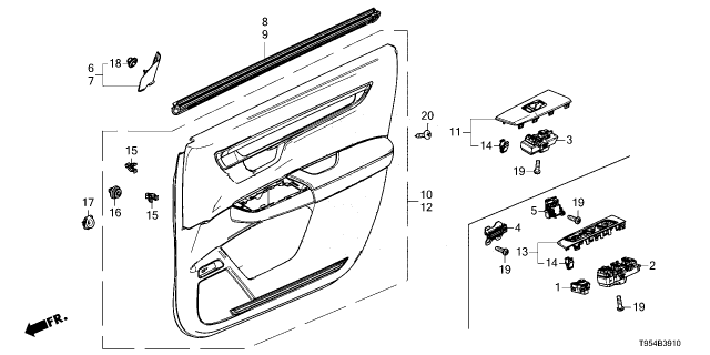 2025 Honda CR-V BASE, R- *NH900L* Diagram for 835423A0A61ZA