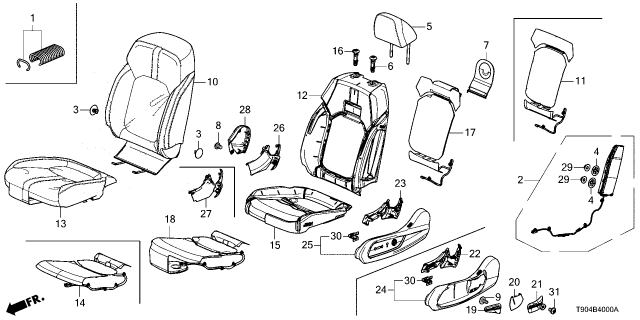 2024 Honda Pilot COVER, L- *NH900L* Diagram for 81647T20A61ZA