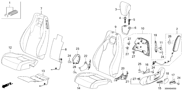 2026 Honda Prelude COVER, L- *NH900L* Diagram for 81637TZCG11ZA