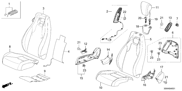 2026 Honda Prelude GUIDE *NH900L* Diagram for 815443A0A01ZA