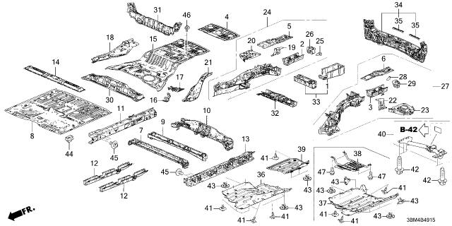 2026 Honda Passport BOLT (6X16-2) Diagram for 90110TYAA00