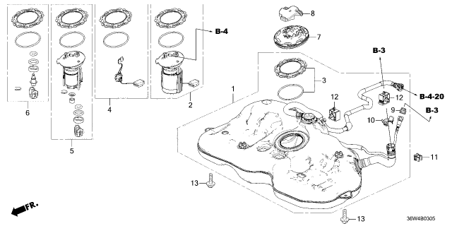 2026 Honda Prelude COVER Diagram for 17611T24G01