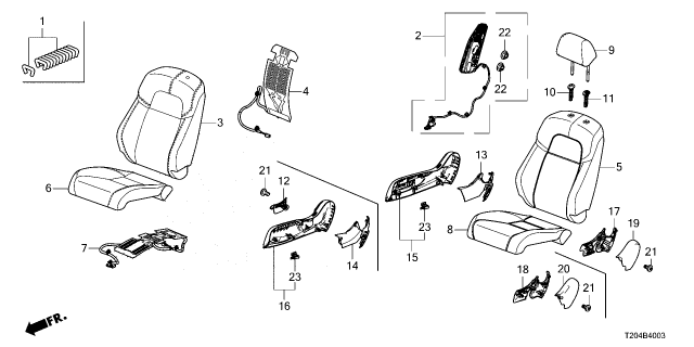 2023 Honda Civic COVER, R- *NH900L* Diagram for 81238T20A61ZA