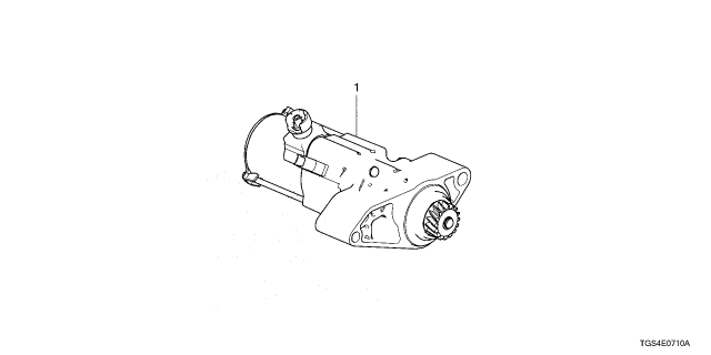 2024 Honda Passport STARTER MOTOR ASSY Diagram for 312005J2A53