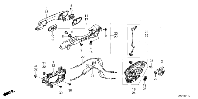 2023 Honda Accord Hybrid HANDLE, R- *NH912P* Diagram for 72141T20A01YK