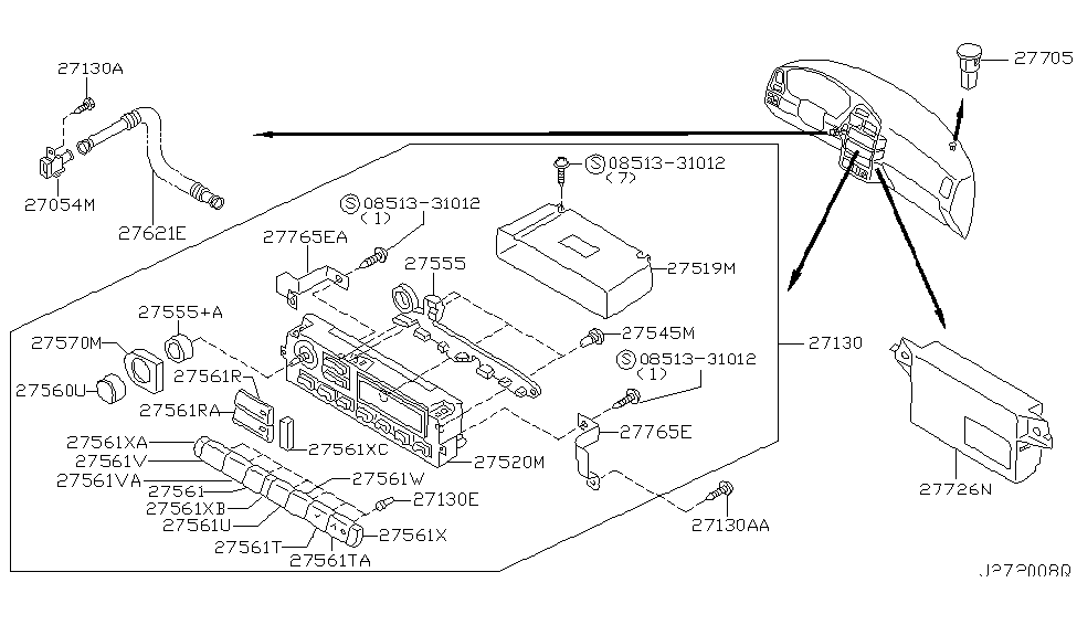 Infiniti 08513-31012 Screw