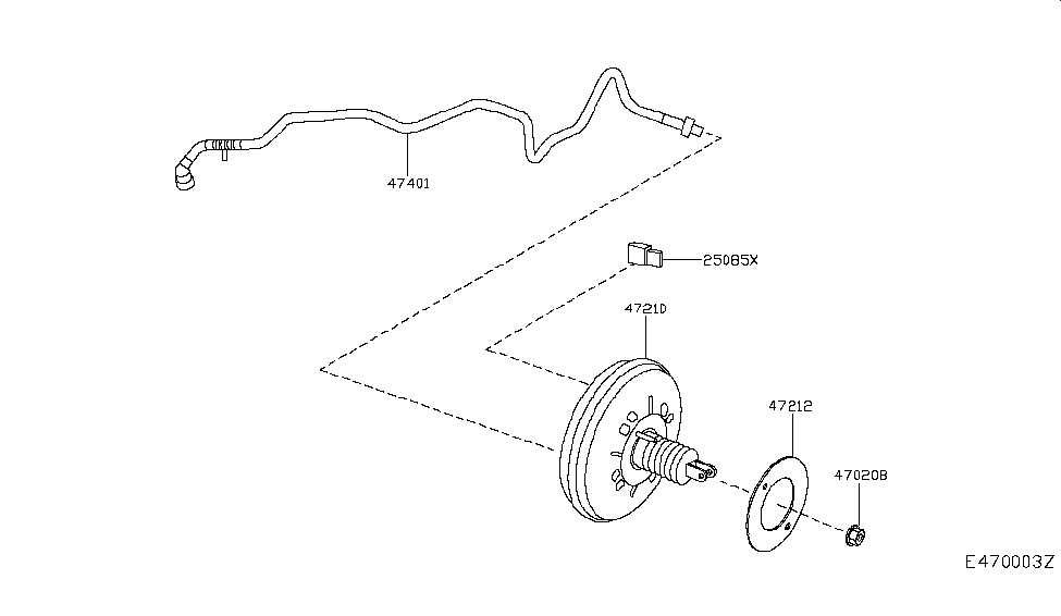 Infiniti 25085-5DA9A Sensor-Pressure, Booster