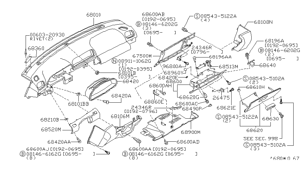 Infiniti 08543-5102A Screw