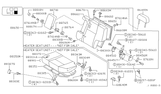 2002 Infiniti QX4 Screw-Tapping Diagram for 083686122G