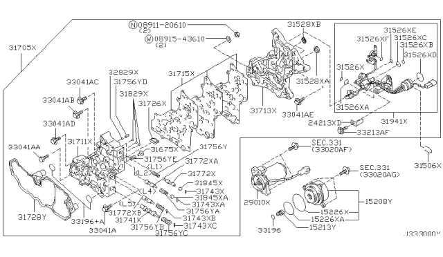 2000 Infiniti QX4  Ball-Steel Diagram for 3282926760