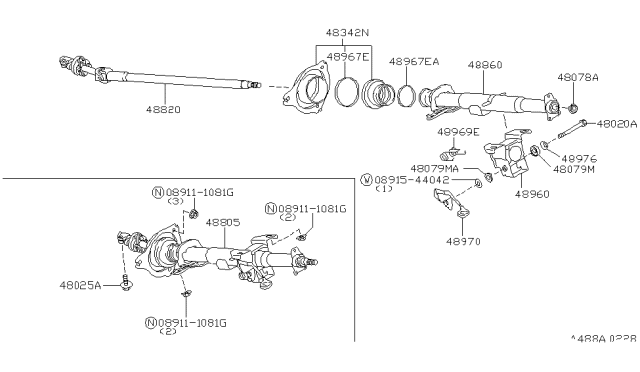 1999 Infiniti QX4  Clip Diagram for 24216S5802