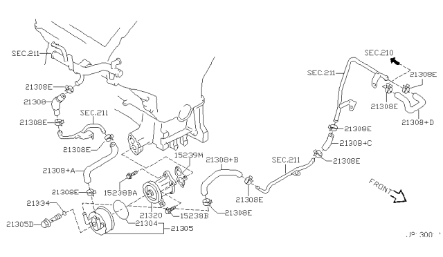2002 Infiniti QX4  O Ring Diagram for 2130417F20