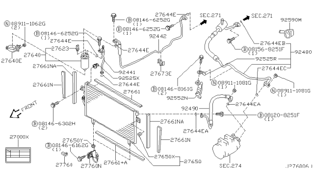 2000 Infiniti QX4 Bolt-Hex Diagram for 081466302H