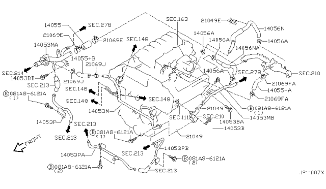 2002 Infiniti QX4  Clip Diagram for 0155800211