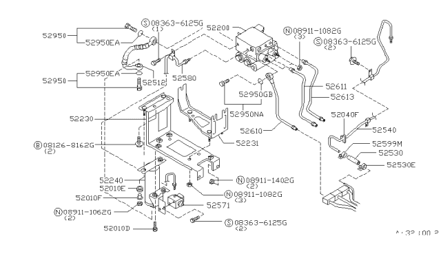 1996 Infiniti Q45 Nut-Hex Diagram for 089111402G