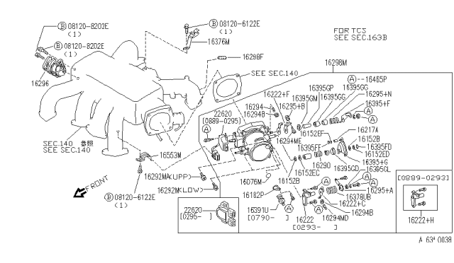 1994 Infiniti Q45  Bolt_Hex Diagram for 081208202E