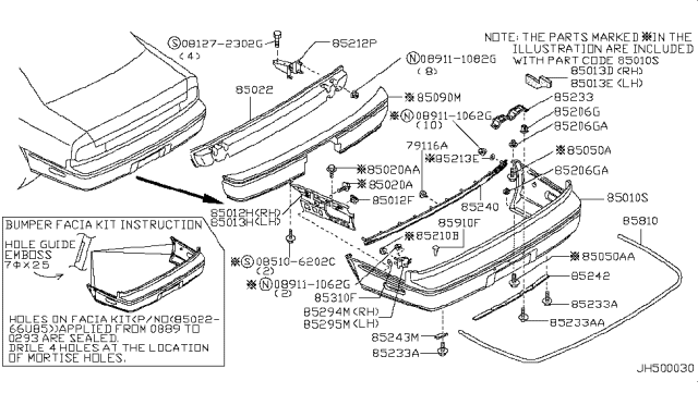 1993 Infiniti Q45  Bolt Diagram for 0112104221
