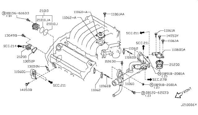 2001 Infiniti I30  Connector Diagram for 1407531U00