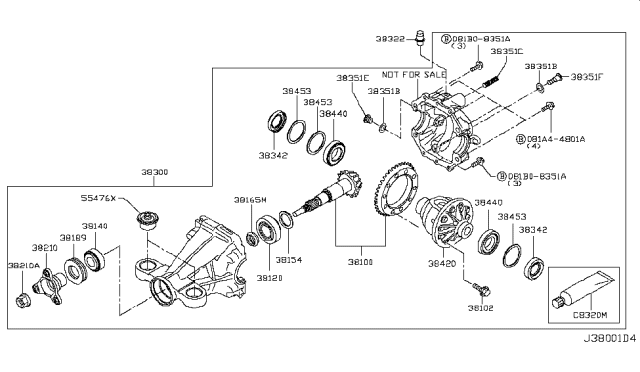 2018 Infiniti Q50 Breather Diagram for 383224BF2A