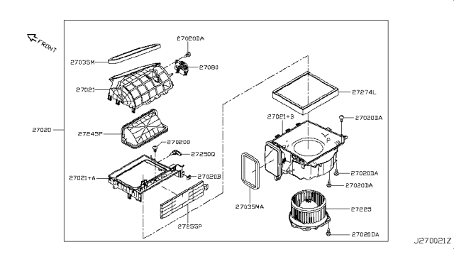 2014 Infiniti Q50 Seal Diagram for 287144GF0A