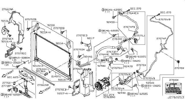 2018 Infiniti Q50  Grommet Diagram for 925604GB0A