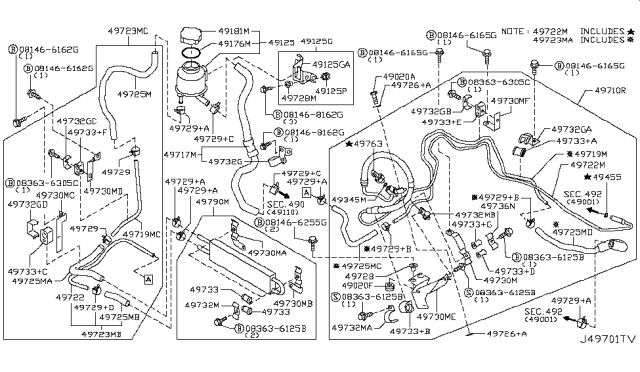 2013 Infiniti FX50  Insulator Diagram for 497336L000