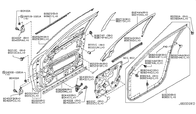 2013 Infiniti FX37  Insulator-Harness Diagram for 768848H500