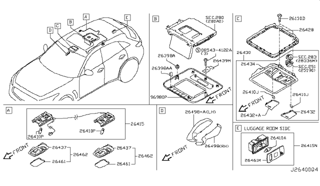 2011 Infiniti FX35  Screw Diagram for 263911WX0A