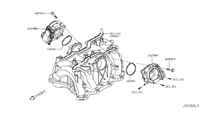 2012 Infiniti FX50  Bolt Diagram for 01125E6091