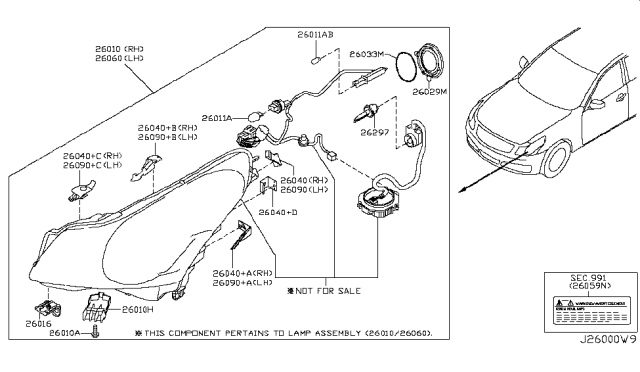 2010 Infiniti G37  Clip Diagram for 62228JU41A