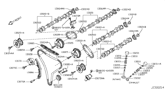 2013 Infiniti G37 Screw Hex Diagram for 0812064028