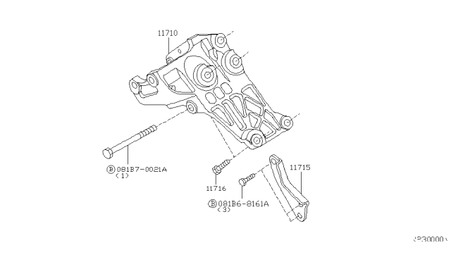 2009 Infiniti QX56 Bar-Adjusting, Alternator Diagram for 117157S010