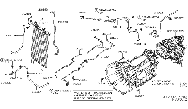 2008 Infiniti QX56  Bolt Diagram for 016190001U