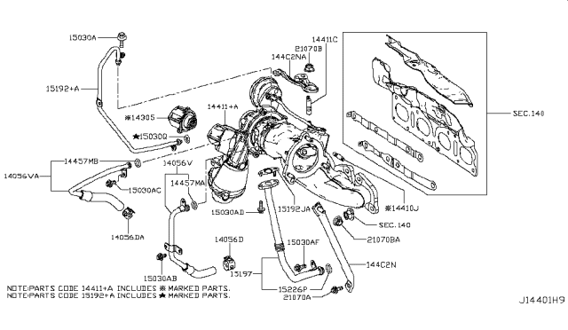 2019 Infiniti QX30  Clamp-Hose Diagram for 01558HG00C