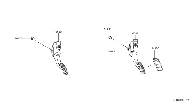 2018 Infiniti QX30 Nut Diagram for N50205DA9E