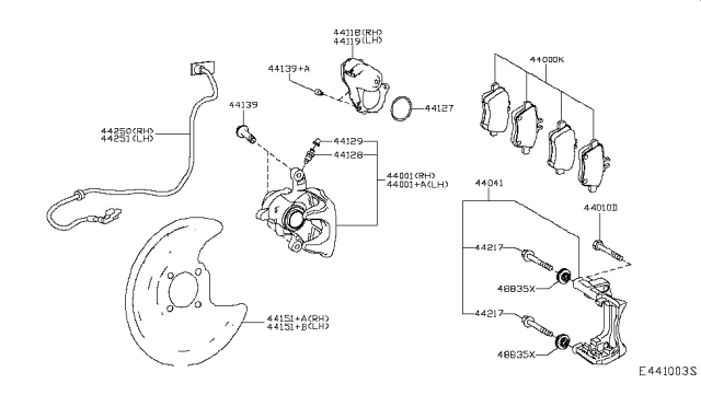 2019 Infiniti QX30  Bush-Retaining Diagram for 411355DA0A