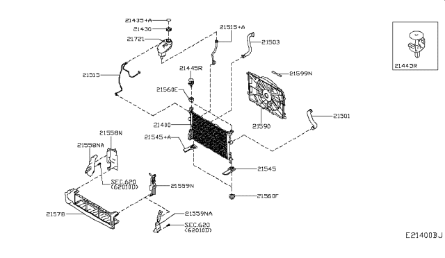 2017 Infiniti QX30  Tank-Reservoir Diagram for 217115DA0A