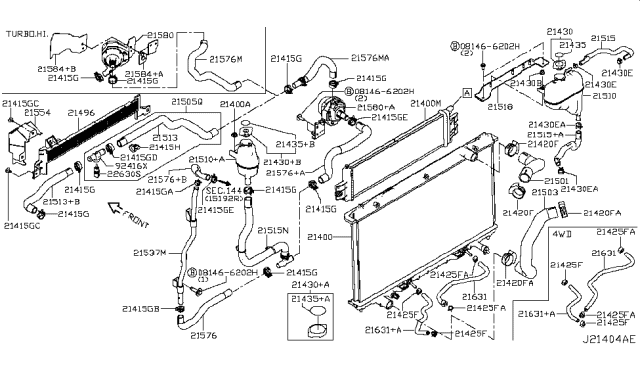 2018 Infiniti Q60  Clamp-Hose Diagram for 0155800751
