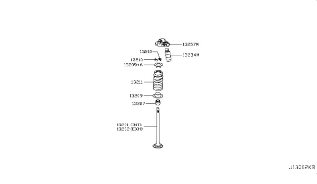 2019 Infiniti Q60 Pivot-Rocker Diagram for 13234HG00A