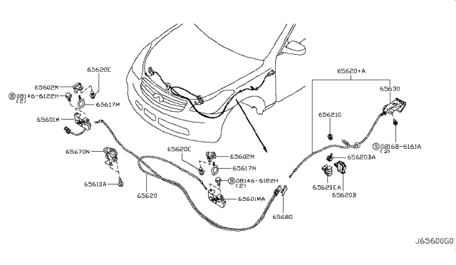 2016 Infiniti QX50  Clip Diagram for 0155200661
