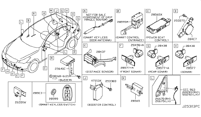 2017 Infiniti QX50 Cover Diagram for 285333WU1A